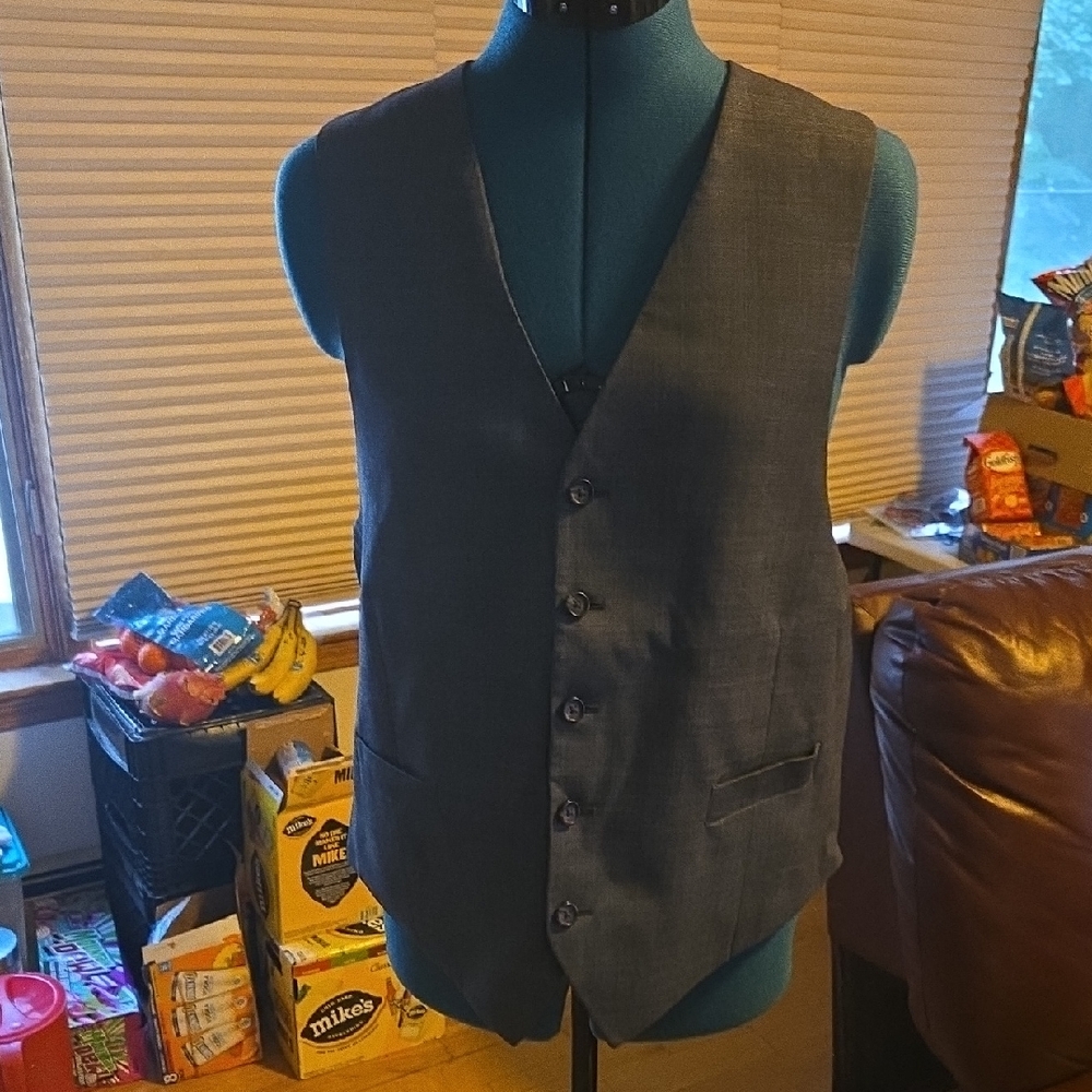 Elegant Charcoal Men's Vest